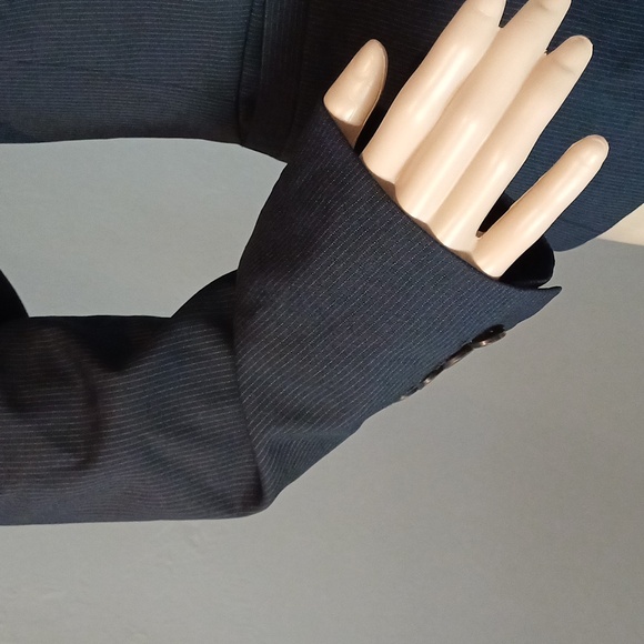 J.Crew Schoolboy navy pinstripe 2 button wool blazer jacket 4 - Picture 2 of 13